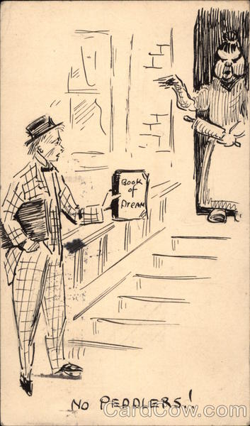 No Peddlers ! Hand Drawn