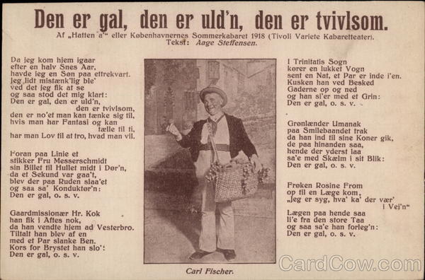 Den er gal, den er uld'n, den er tvivlsom - Carl Fischer Denmark
