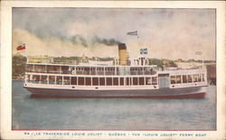 The "Louis Joliet" Ferry Boat - Quebec Ferries Postcard Postcard