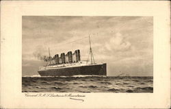 Cunard R.M.L. Lusitania & Mauritania Postcard