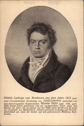 Bildnis Ludwigs Van Beethoven Postcard
