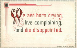 A Saying Postcard
