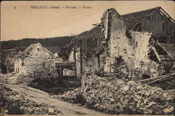 RuinedBuilding in Belleau (Aisne) Postcard