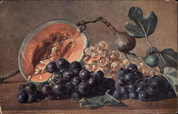 Grapes and Mango Postcard