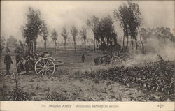 Belgian Army - Mountain Battery in Action World War I Postcard Postcard
