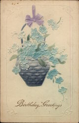 Basket of Flowers Postcard