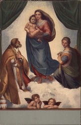 Raphael: Die Sixtinische Madonna Postcard