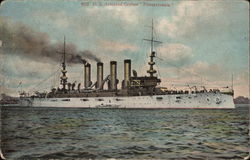 U.S. Armored Cruiser "Pennsylvania" Navy Postcard Postcard