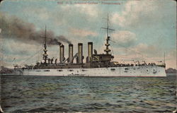 U.S. Armored Cruiser "Pennsylvania" Postcard