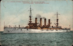 U.S. Armored Cruiser "Tennessee" Postcard