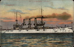 US Battleship "Vermont" Battleships Postcard Postcard