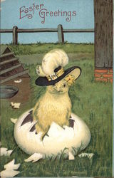 Easter Greetings Postcard