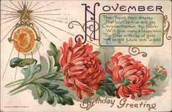 Birthday Greetings - November Birthday Greetings - November