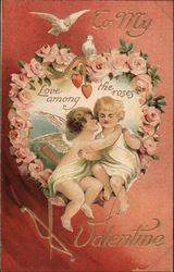 To My Valentine Cupid Postcard 