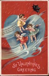 St. Valentine's Greeting Postcard