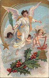 A Joyful Christmas Angels Postcard Postcard