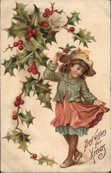 Best Wishes for Xmas Postcard