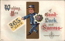 Wishing You 365 Days of Good Luck and Success Postcard