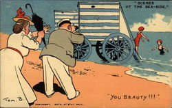 You Beauty! Comic, Funny Postcard Postcard