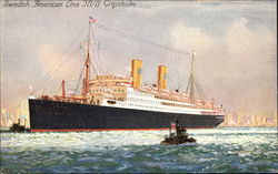 Swedish American Line M/S Gripsholm Postcard
