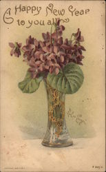 Happy New Year to You All Postcard