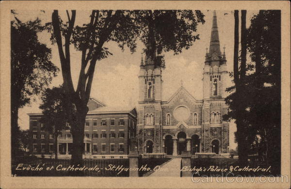 Bishop's Palace and Cathedral St. Hyacinthe QC Canada