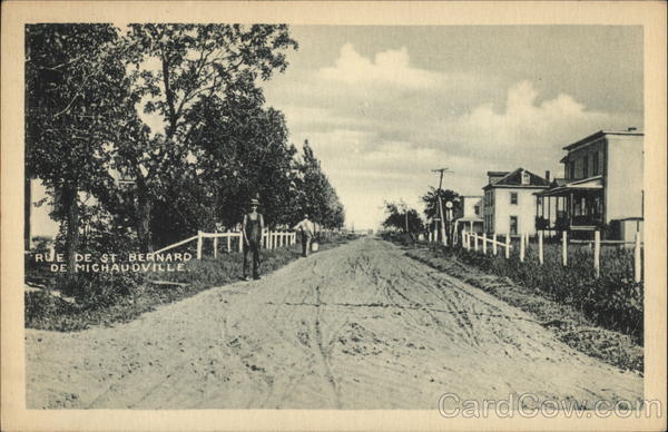 Street Scene St-Bernard-de-Michaudville QC Canada Quebec