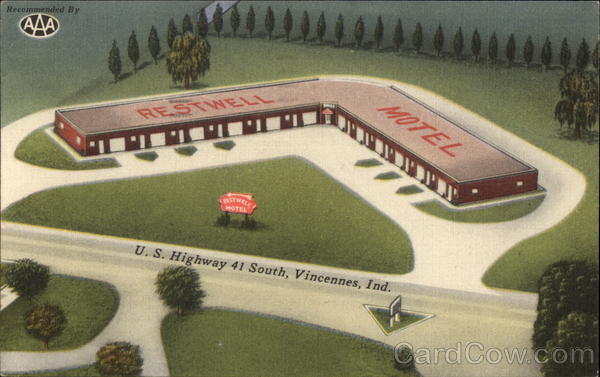 Restwell Motel Vincennes Indiana