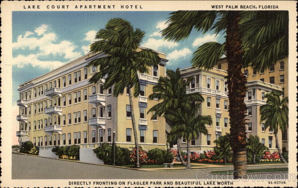 Lake Court Apartment Hotel West Palm Beach Florida