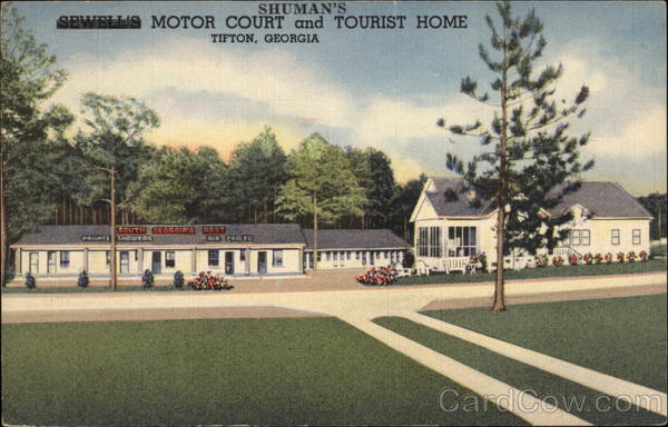Shuman's Motor Court and Tourist Home Tifton Georgia