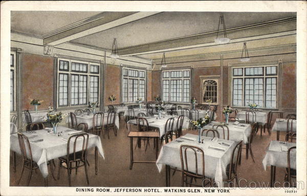 Dining Room, Jefferson Hotel Watkins Glen New York