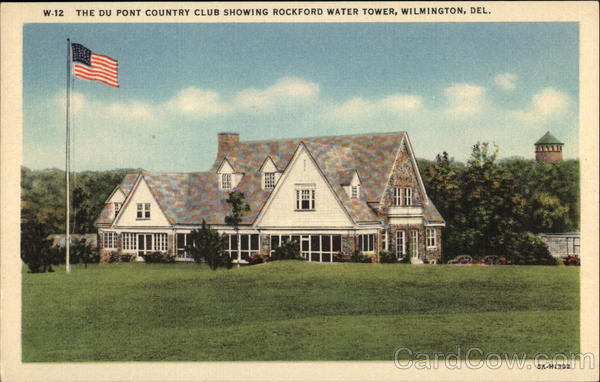 The Du Pont Country Club Showing Rockford Water Tower Wilmington Delaware