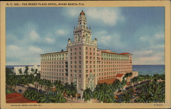 The Roney Plaza Hotel Miami Beach Florida
