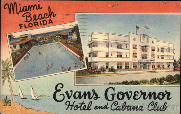 Evans Governor Hotel & Cabana Club Miami Beach Florida