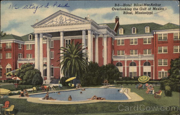 Hotel Biloxi-MacArthur Overlooking the Gulf of Mexico Mississippi