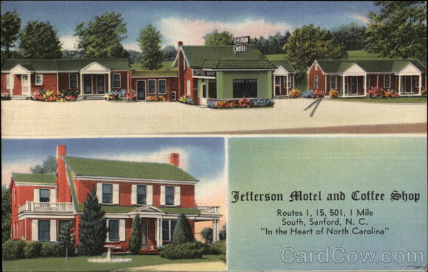 Jefferson Motel and Coffee Shop - In the Heart of North Carolina Sanford