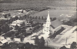 Aerial View of Town Postcard