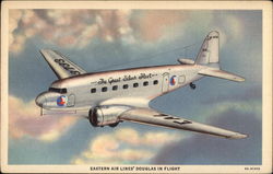 Eastern Air Lines' Douglas in Flight Postcard