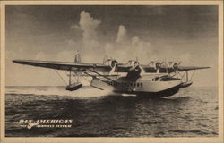 Enroute via famous Flying Clipper Ship Postcard