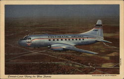 Convair-Liner Flying the Blue Skyway Postcard