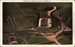 Municipal Airport Wichita, KS Postcard Postcard