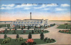 Lindbergh Hangar, New Orleans Airport Postcard
