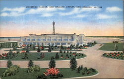 Lindbergh Hangar, New Orleans Airport Louisiana Postcard Postcard