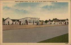 Siesta Motor Court Emporia, VA Postcard Postcard