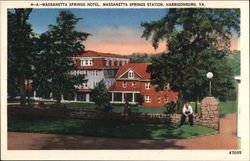 Massanetta Springs Hotel, Massanetta Springs Station Harrisonburg, VA Postcard Postcard