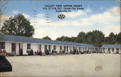 Valley View Motor Court Postcard