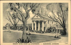 Edmary Hotel Court and Apartments Alexandria, LA Postcard Postcard