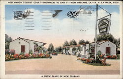 Hollywood Tourist Court - A Show Place of New Orleans Postcard