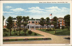 Home Lawn Mineral Springs Martinsville, IN Postcard Postcard