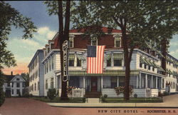 New City Hotel Rochester, NH Postcard Postcard